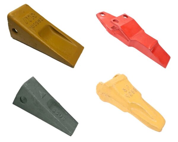 Dentes e pontas de caçamba de diferentes modelos